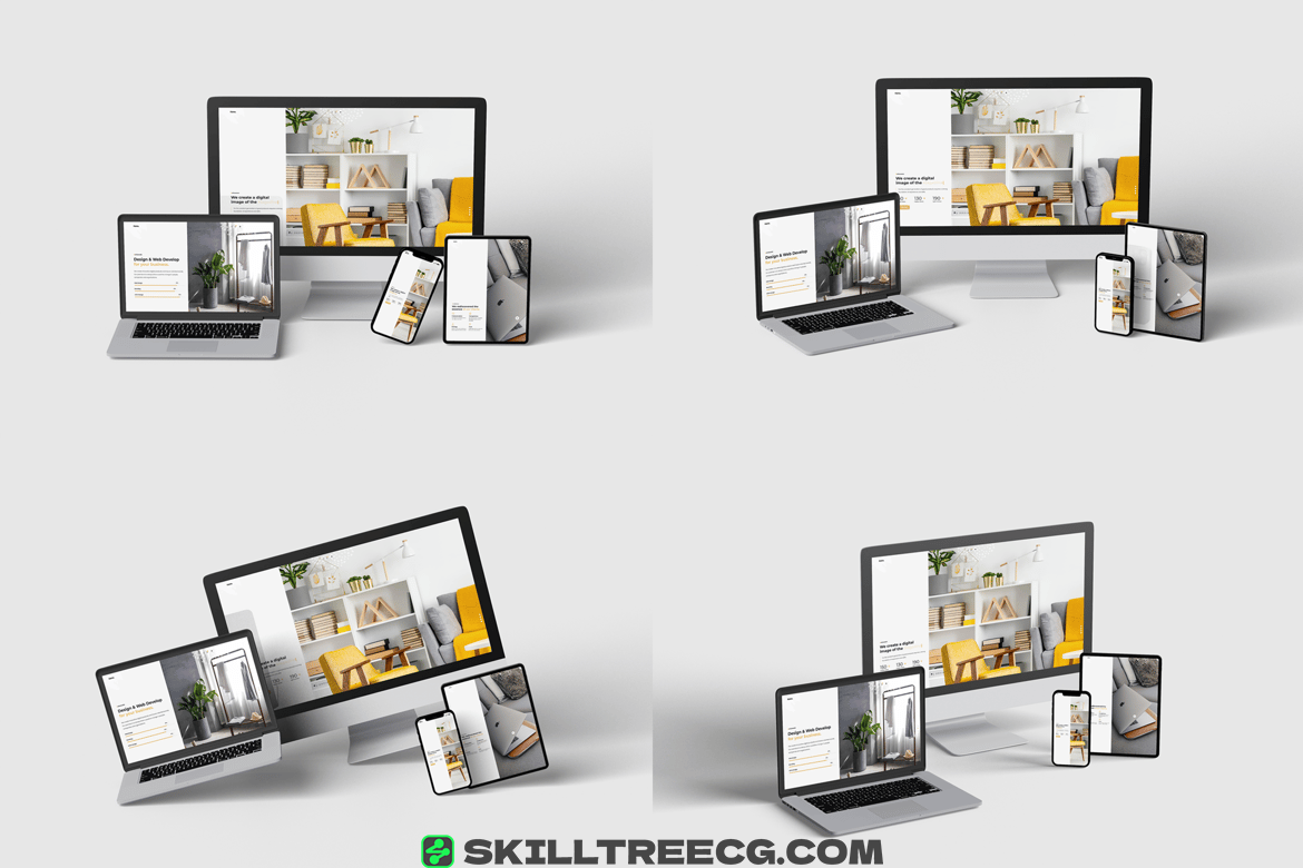 Responsive Screen Device Mockup（617612）-技能树